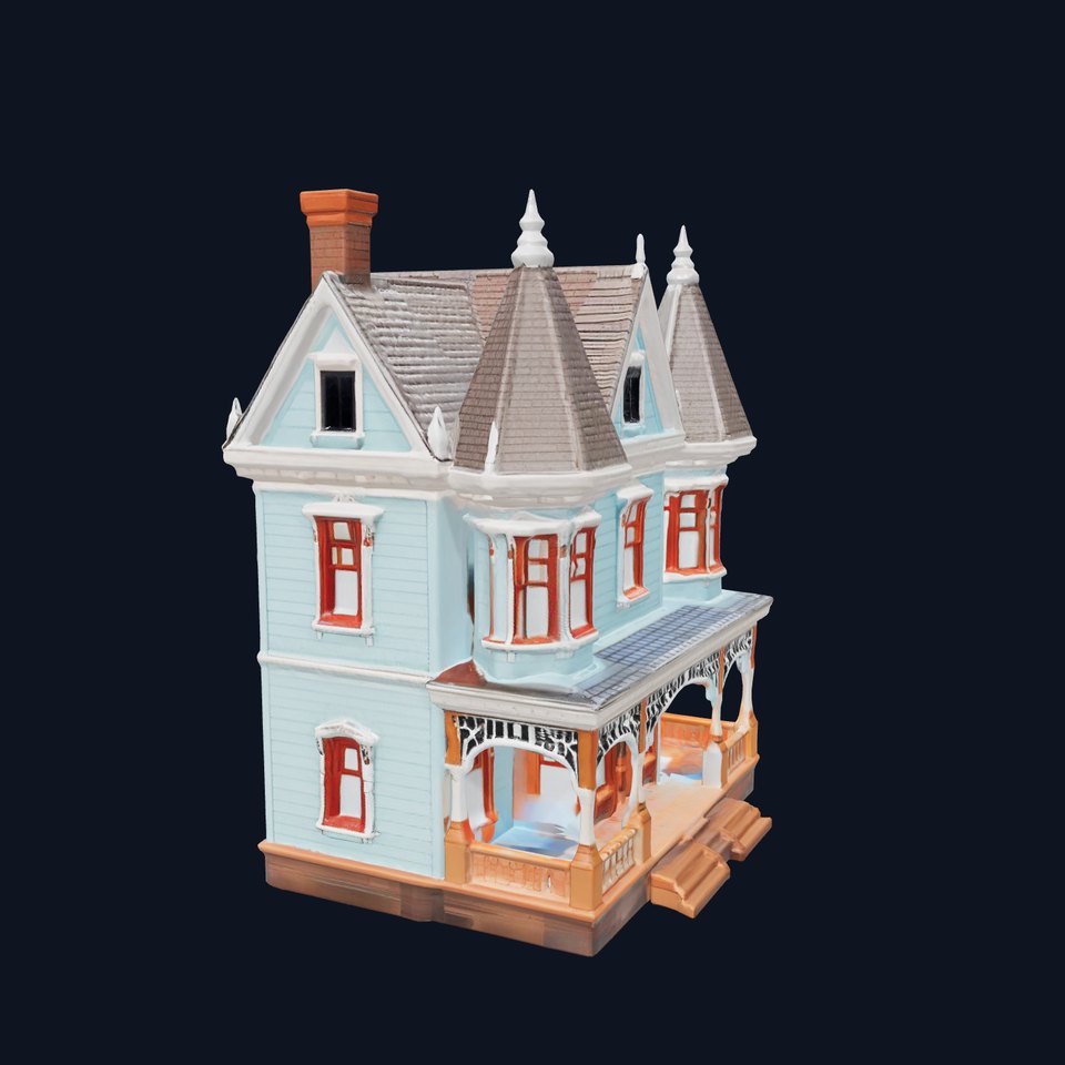 Victorian Blue House model pack